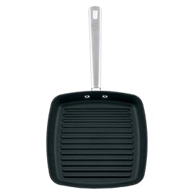 Anolon Professional Hard Anodised Square Grill Frying Pan, 24 cm