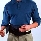Mueller Black Lumbar Back Brace with Pad # 255 - Universal Sizing