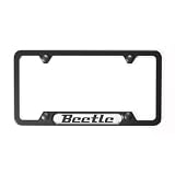 Black Stainless Steel License Plate Frame 2012 New Beetle by Volkswagen