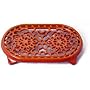 10.5 Inch Oval Trivet - Red