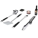 Steve Raichlen Barbeque Tool Set Includes: Spatula, Basting Brush, Grill Brush, Replacement Head, and More!