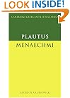 Plautus: Menaechmi (Cambridge Greek and Latin Classics)