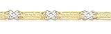 Two-tone 14kt Gold Irish Celtic Knot Bracelet (Available in Two Sizes)
