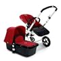 Bugaboo Cameleon Stroller - Dark Grey Base/Red Canvas Tailored Fabric Set
