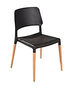 13Casa Set Silla 4 Uds. Molde A9 Negro