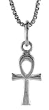 Sterling Silver 1/2' (13mm) Small Ankh Cross Pendant