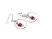 Butterfly Hoop Dangle Earrings Made with Swarovski Crystal and Seed Beads