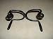 Curtain Tiebacks-Scroll Ends! Pair--Amish Made Wrought Iron