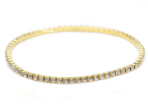 Imixlot® Women's 1 Row Rhinestones Anklet Bracelet Stretch Gold Chain Ankle