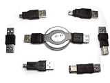 MY-Link USB Connector Travel Kit A-B Mini 1394 4 6 Pin Cable