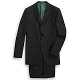 navy chalk stripe suit