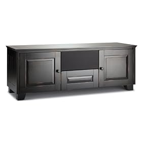 Salamander Chameleon Hampton 236 Triple-Width A V Cabinet (Distressed Black) by Salamander Designs