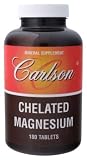 Carlson Laboratories - Chelated Magnesium, 400 mg, 180 tablets
