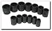 Sunex Tools - 1/2 Drive Standard Impact Socket Set, 13 Piece S.A.E. (2650)
