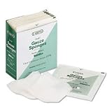 MEDLINE INDUSTRIES, INC. / MIIPRM4412 / Caring Woven Gauze Sponges, 4 x 4, Sterile, 12-ply, 25 sponges/box / Sold as 1 BX