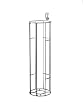 Rubbermaid 5E16 FastTrack 42-Inch Vertical Ball Rack