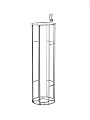 Rubbermaid 5E16 FastTrack 42-Inch Vertical Ball Rack
