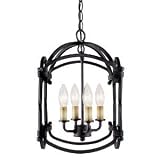 World Imports Lighting 61406-42 Hastings 4-Light Foyer Lantern, Rust