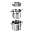 Update International All Stainless Pasta Cooker Set/Vegetable Steamer Set