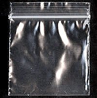 100 Self Sealing, Zipline Brand Bags, Clear 2 mil. Thick Plastic - 2'' X 2'' (50mm x 50mm)