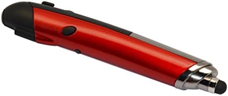 XWN ® Red Optical 2.4 G Wireless Mice Touch Pen with Laser Pointer Web Browsing for Presentation, Teaching. Stylish Pen Adjustable 800/ 1200/1600 DPI Windows 7/ Vista/ Xp/ 2000, Ipad, Iphone, Microsoft Surface, Samsung or Other Smart Devices