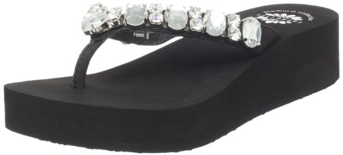 3144dWdulyL Yellow Box Womens Rimini Wedge Sandal