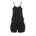 Womens Solid Sleeveless Tank Playsuit Jumpsuit with Straps Fits US 4-6