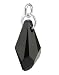 8 MM Polygon Jet Black Swarovski Crystal Sterling Silver Pendant 1" Long
