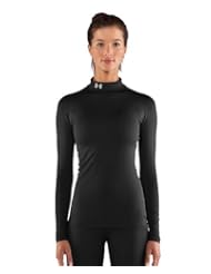 Sports: Under Armour Womens UA ColdGear? Long Sleeve Compression Mock Medium Black - Under Armour