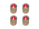 National Guard - Army Military - Tire Rim Wheel Valve Stem Caps - Gold