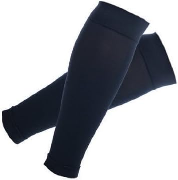 Maternity Compression Leg Sleeves by My Bella MamaTM - Made in USA (Medium, Black)