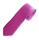 New Solid Magenta Skinny 2 Necktie