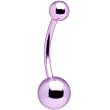 Light Purple Electro Titanium Belly Ring -1/2"