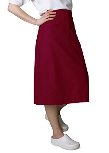 Adar Universal Mid-Calf Length Angle Pocket Skirt