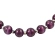Handmade Purple Fusion Glass & Silver Necklace