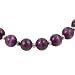 EXP Handmade Purple Fusion Glass & Silver Necklace
