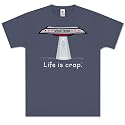 Space Probe T-shirt by "Life is Crap" 100% cotton short sleeved Shirt Adult Sizes