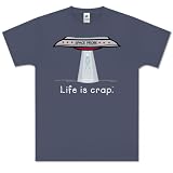 Space Probe T-shirt by "Life is Crap" 100% cotton short sleeved Shirt Adult Sizes