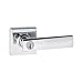 Kwikset Vedani Entry Lever featuring SmartKey® in Polished Chrome