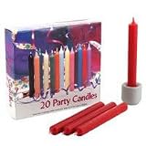 Party / Chime Candles , Red