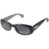 Christian Dior Macha 5K3 Fashion Sunglasses, Black-Silver Logo/ Fade Gray Lenses
