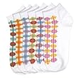 Lot Of 3 Pairs Womens Assorted Traffic Lights Anklet Ped Socks ( 9-11)
