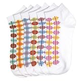 Lot Of 3 Pairs Womens Assorted Traffic Lights Anklet Ped Socks ( 9-11)