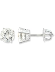 1 1/2 CT TW Moissanite Stud Earrings