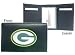 NFL Football Black Leather Trifold Wallet with Embroidered Team Logo