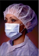 21" White Polypropylene Bouffant Cap - 1 Case of 500 - Bagged