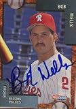 Bob Wells, Reading Phillies - Phillies Affiliate Autographed Card