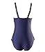 Surenow 50s Retro Vintage One Piece flower Monokinis Swimsuit bathing suit