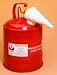 5 Gallon Red Metal Gas Can
