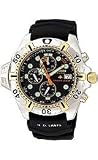 Citizen Mens BJ2004 08E Eco Drive Aqualand Two Tone Black Rubber Strap Dive Watch 3145F0SGWTL. SL160 Citizen Mens BJ2004 08E Eco Drive Aqualand Two Tone Black Rubber Strap Dive Watch